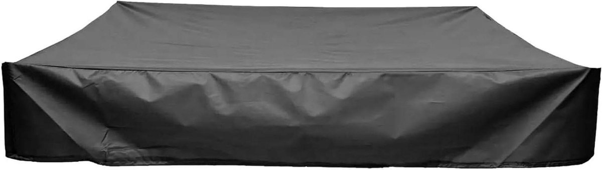 Zandbakafdekking Vierkant - Beschermhoes Zandbak - Speelplezier Behouden - Waterdicht Oxford Materiaal - 180 x 150 cm - Zwart