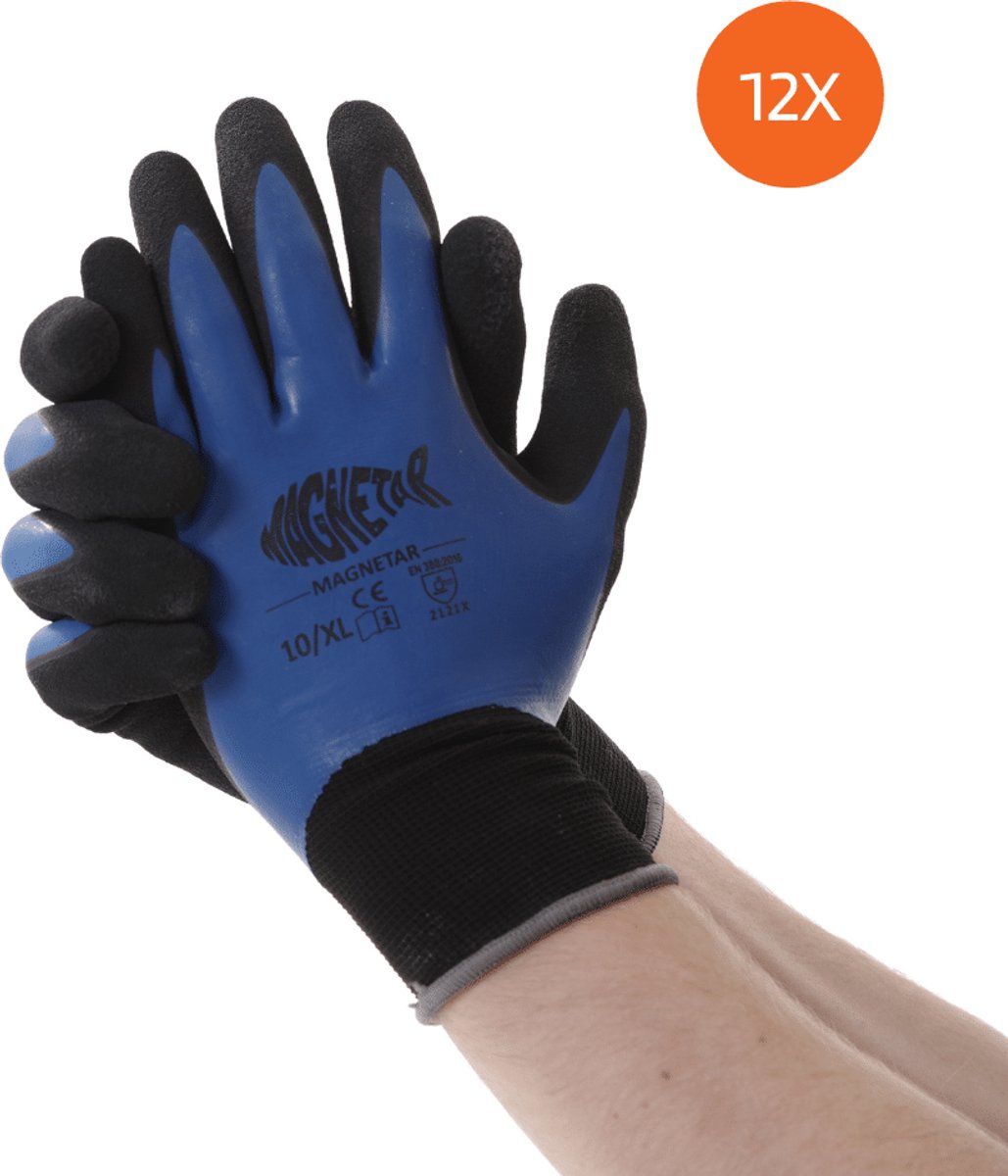 Magnetar Triton - Handschoenen - 12 stuks - Nauwsluitend - Waterdicht - Snijbestendig - Maat XL