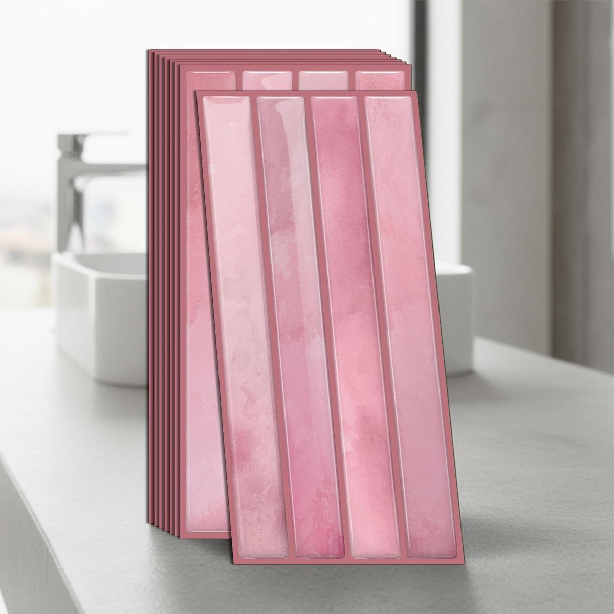 Wandtegels Stickers - Zelfklevend - Keuken en Badkamer - Water- en Hittebestendig - 24 Stu