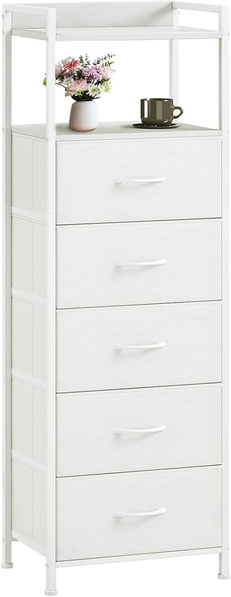 Ladekast met laden - Opbergkast Dressoir - Ruimte Organiseren - Stalen Frame - 107 cm Hoog
