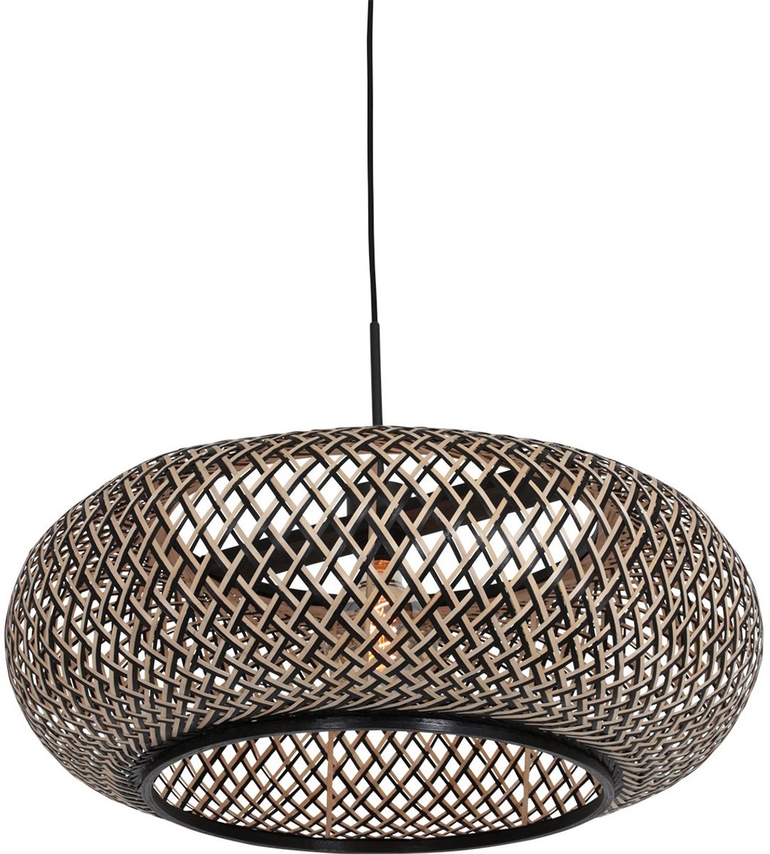 Anne Light & Home Hanglamp Maze Ø 60cm Bamboe Zwart Beige