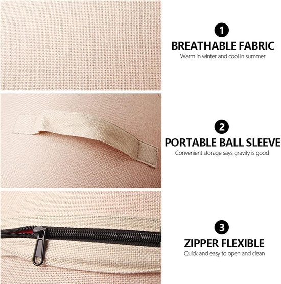Stability Balance Ball Cover Training Ball Cover Yoga Ball Wrap for Home Pilates Gym Exercise Anti Slip Cover — afbeelding 4