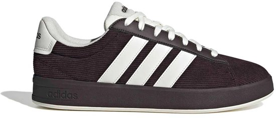 adidas Grand Court 3.0 Donkerbruine/Witte Sneakers