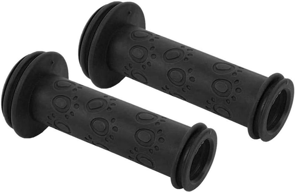 Kinderfiets Handvatten - Stuur Grips - Veilig Fietsen - Antislip Ontwerp - 11 x 48 cm - Zwart Rozerood