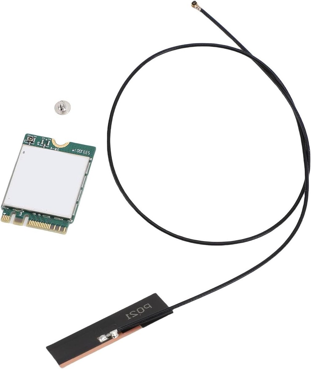 Draadloze Netwerkkaart - WiFi 6 Kaart - Snelle Internetverbinding - Bluetooth 5.2 Connectiviteit - M.2 NGFF - Zwart