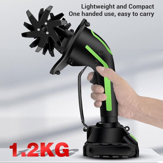 Draadloze Tuinfrees - Elektrische Cultivator - Tuinonderhoud - Lichtgewicht Ontwerp - 10 cm Werkbreedte - Niet gespecificeerd — afbeelding 3