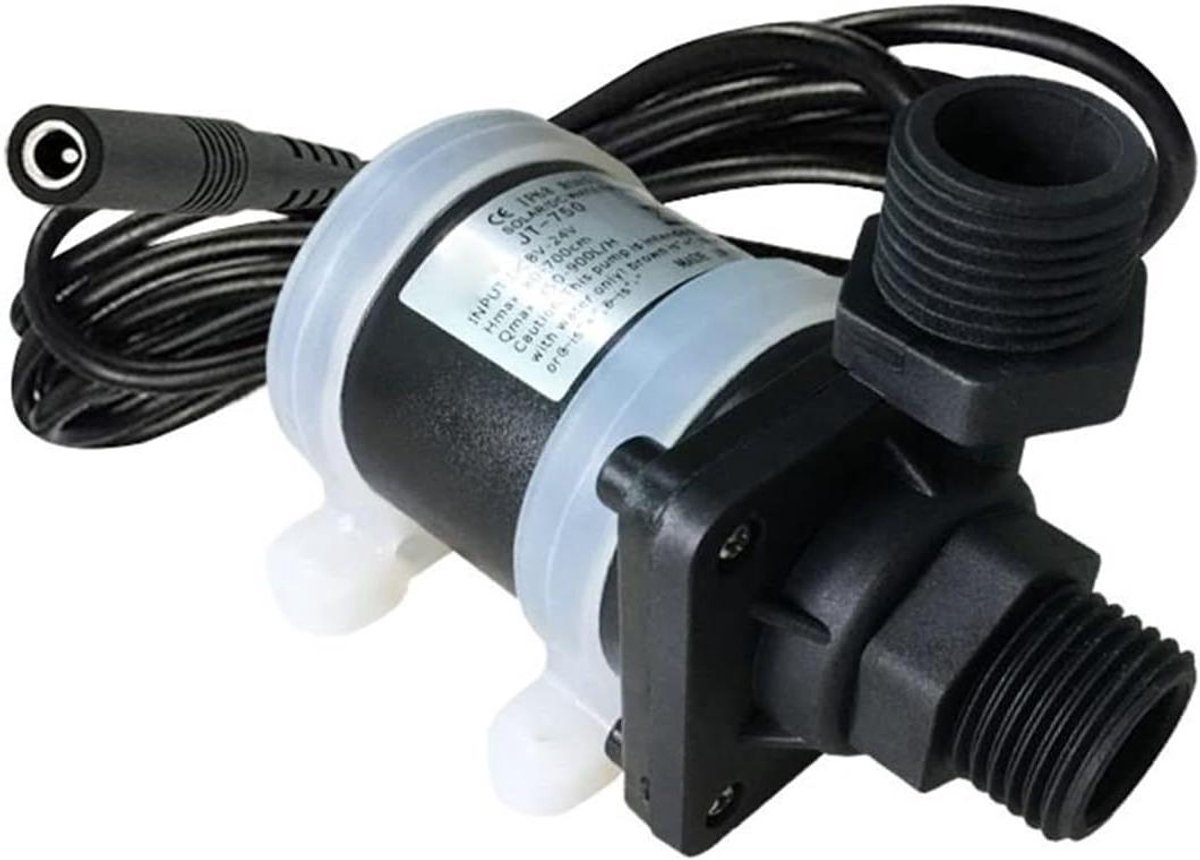 Dompelpomp - Booster pomp - Water verplaatsen - Borstelloze motor - 12V 16.8W - Zilver