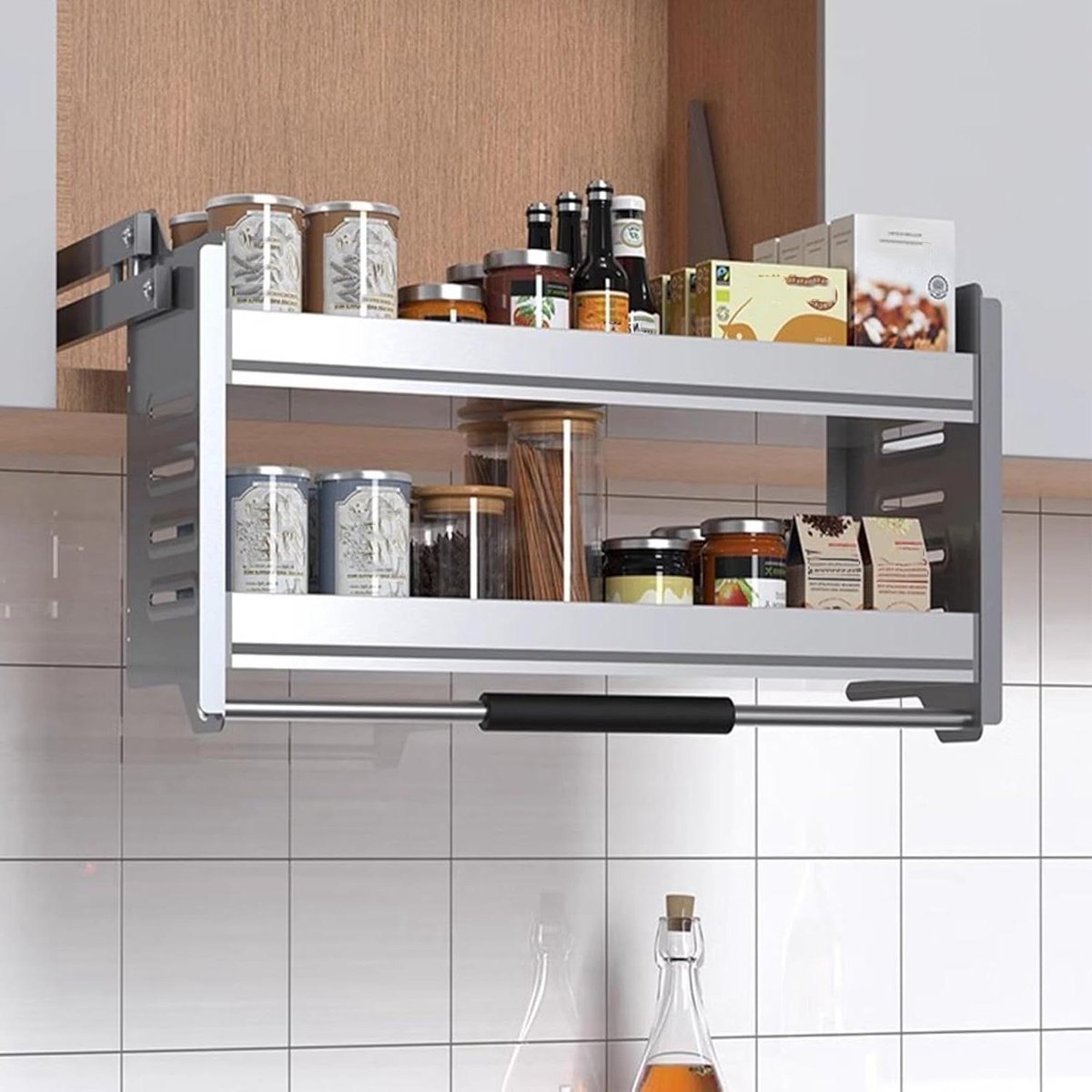 Keukenplank Uittrekbaar - Kastmand Lift - Keuken Organiseren - Hoger Hekwerk Ontwerp - 600