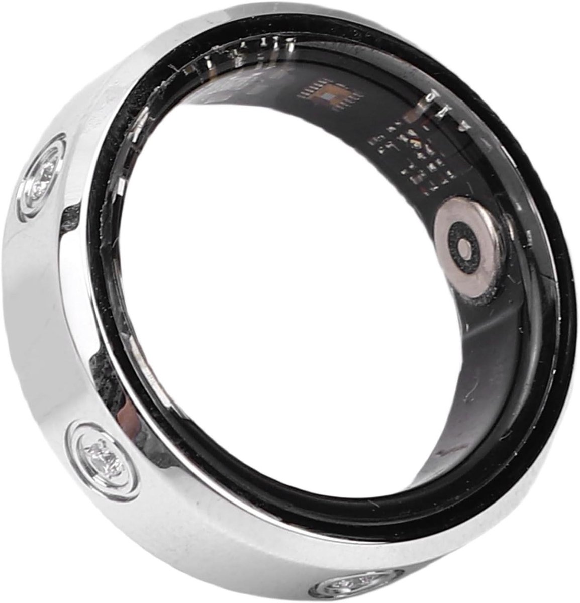 Slimme Ring - Fitness Tracker - Activiteiten Meten - IP68 Waterdicht - 6.3 mm Dik - Zilverkleurig