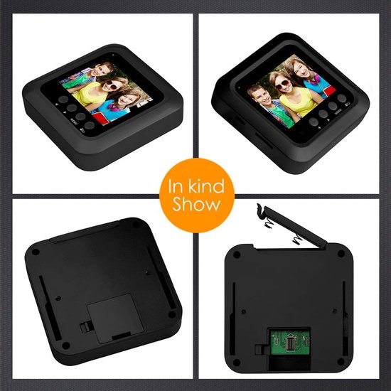Digitale deurspion beveiligingscamera, intelligente deurbel, 2,4 inch lcd-scherm, nachtzicht, foto-opname, digitale camera voor deurmonitor — afbeelding 4