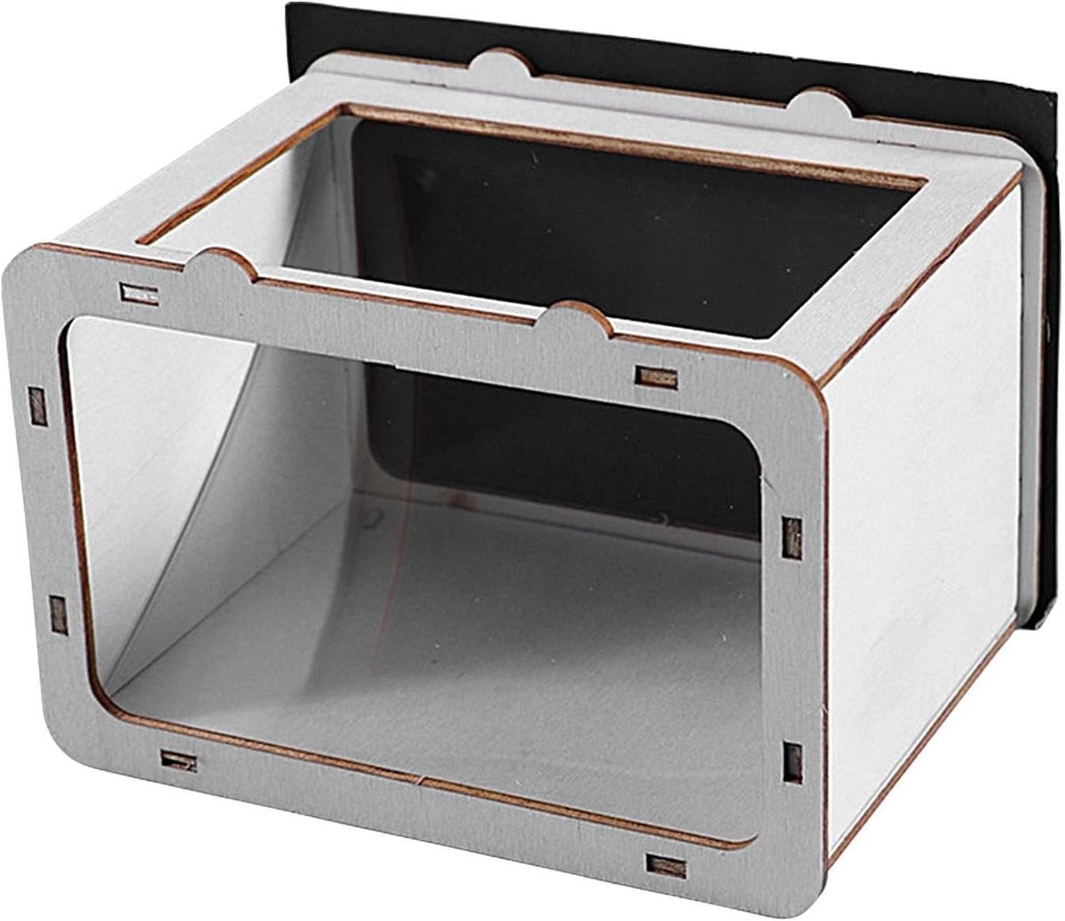 Holografische Display - 3D Projector - Home Cinema - Smartphone Integratie - 13x10x9cm - Houtkleurig