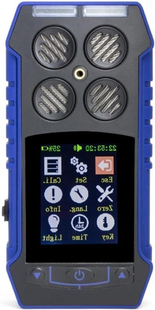 Gas Analysator - Luchtkwaliteit Monitor - Lekkages Opsporen - Vier Alarm Methodes - 4 In 1 - Zwart
