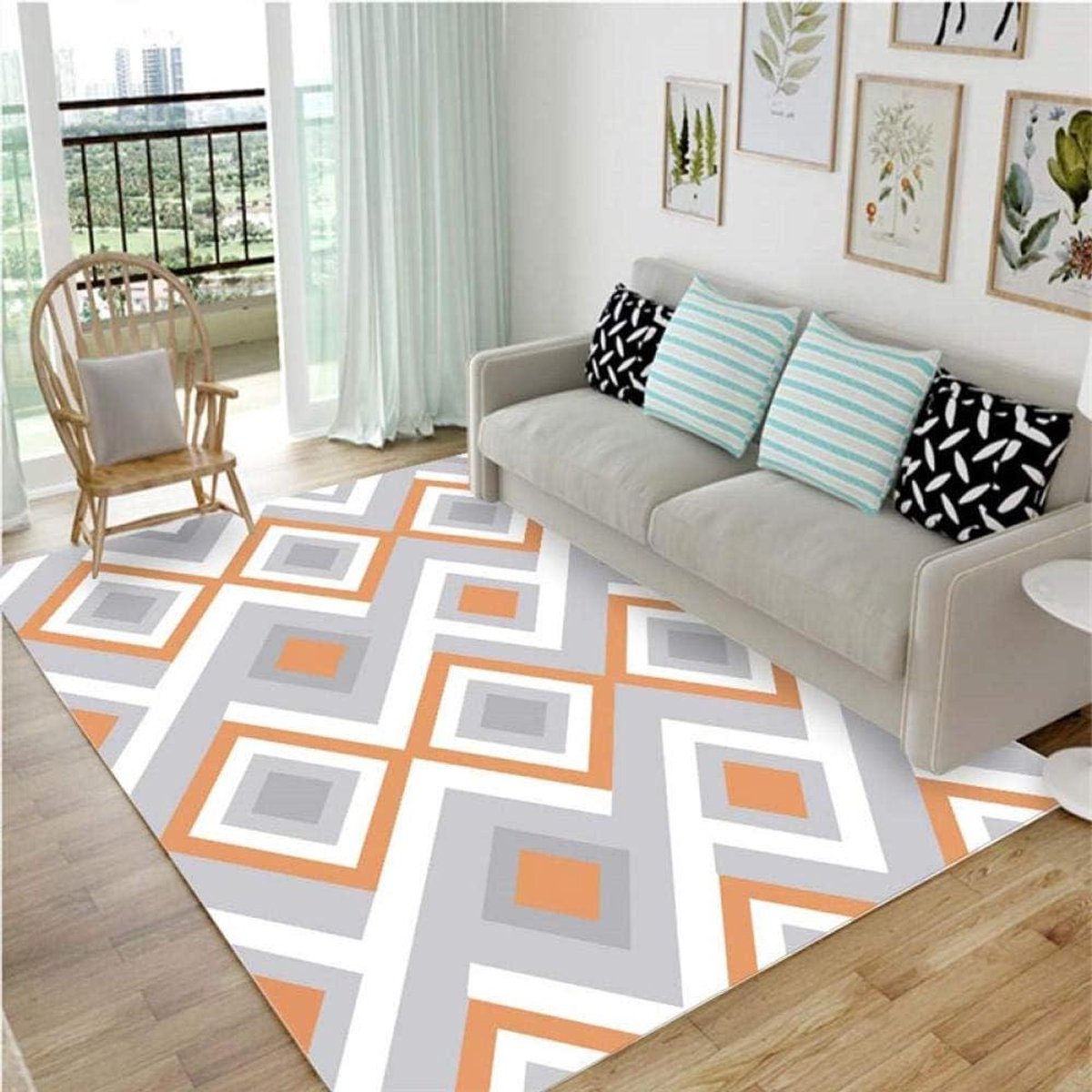 Vloerkleed Woonkamer - Zachte Vloerbedekking - Comfortabel Zitten - Antislip Onderkant - 8