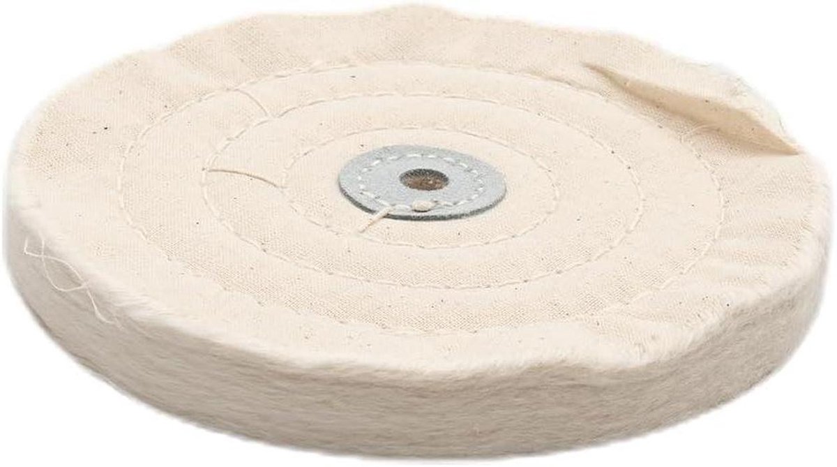 Polijstschijf - Slijppads - Metaal Polijsten - Warmteafvoer - 150mm Diameter - Wit