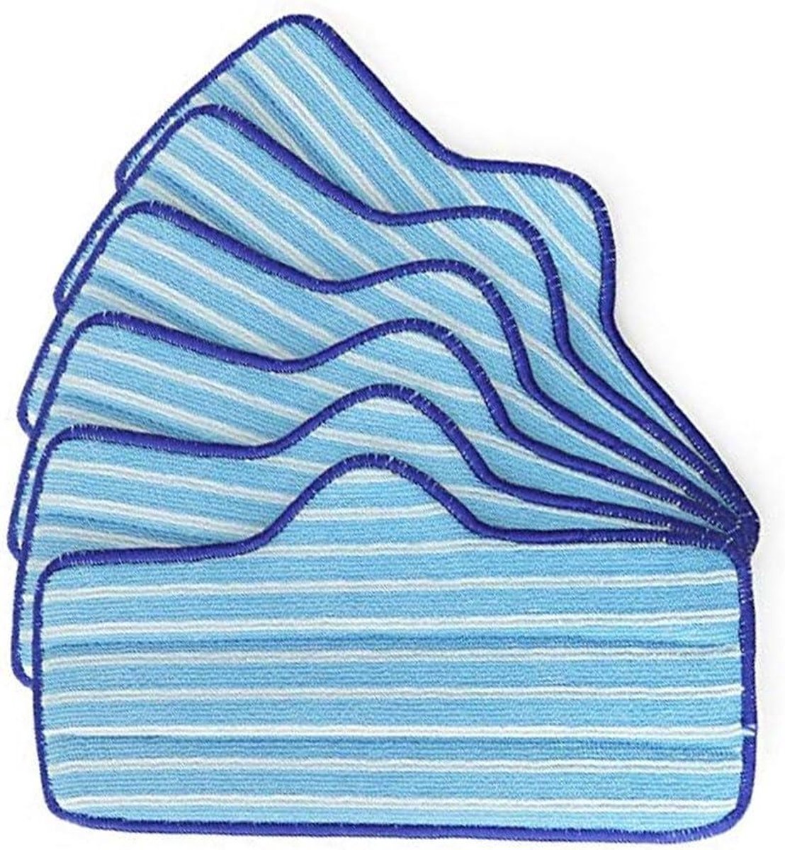 Microvezel Pads - Vervangende Doeken - Stoomreinigen Vloeren - Machinewasbaar Herbruikbaar - 20x10x5 cm - Blauw