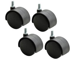 STOBOK 4pcs Casters Computer Chair Wheels Replacement Chair Wheels Gaming Chair Wheels Replacement of Chair Wheels Wheels of a Stem Office Chair M8 Plastic Mouse Wheel