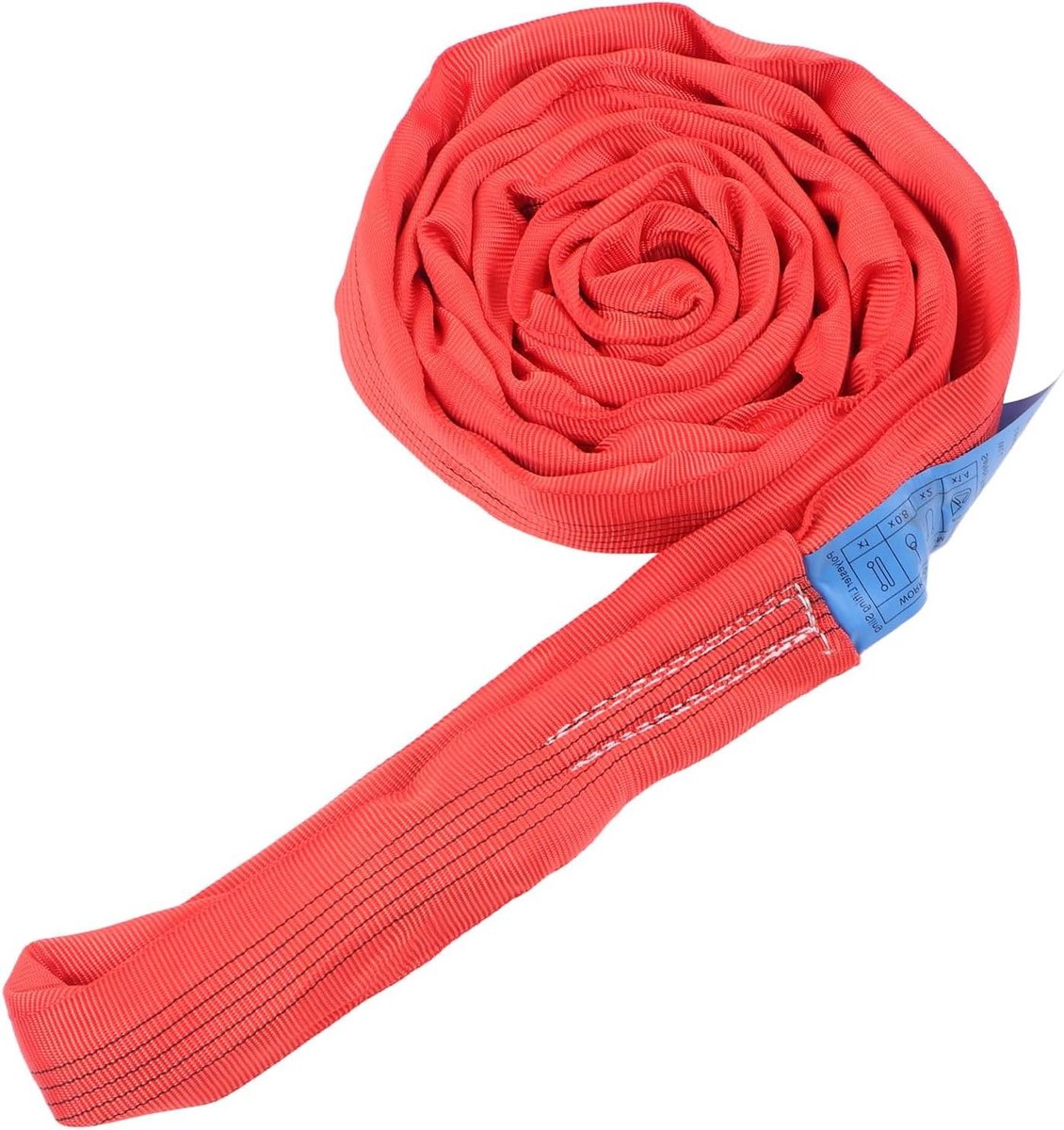 5T Dubbele Ooggesp Polyester Kraanhijskabel voor Het Hanteren van Bouwmateriaal