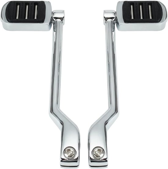 Schakelhendel Set - Hiel Teen - Motor Rijden - Duurzaam Aluminium - 1 Set - Chroom — afbeelding 4