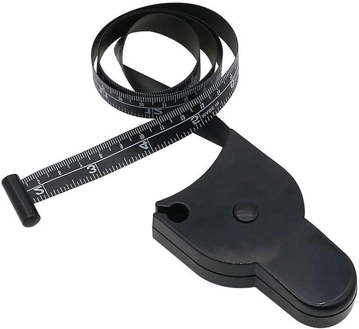 Taille Meetlint - Meetlint - Lichaam Meten - Intrekbaar - 152 cm - Zwart