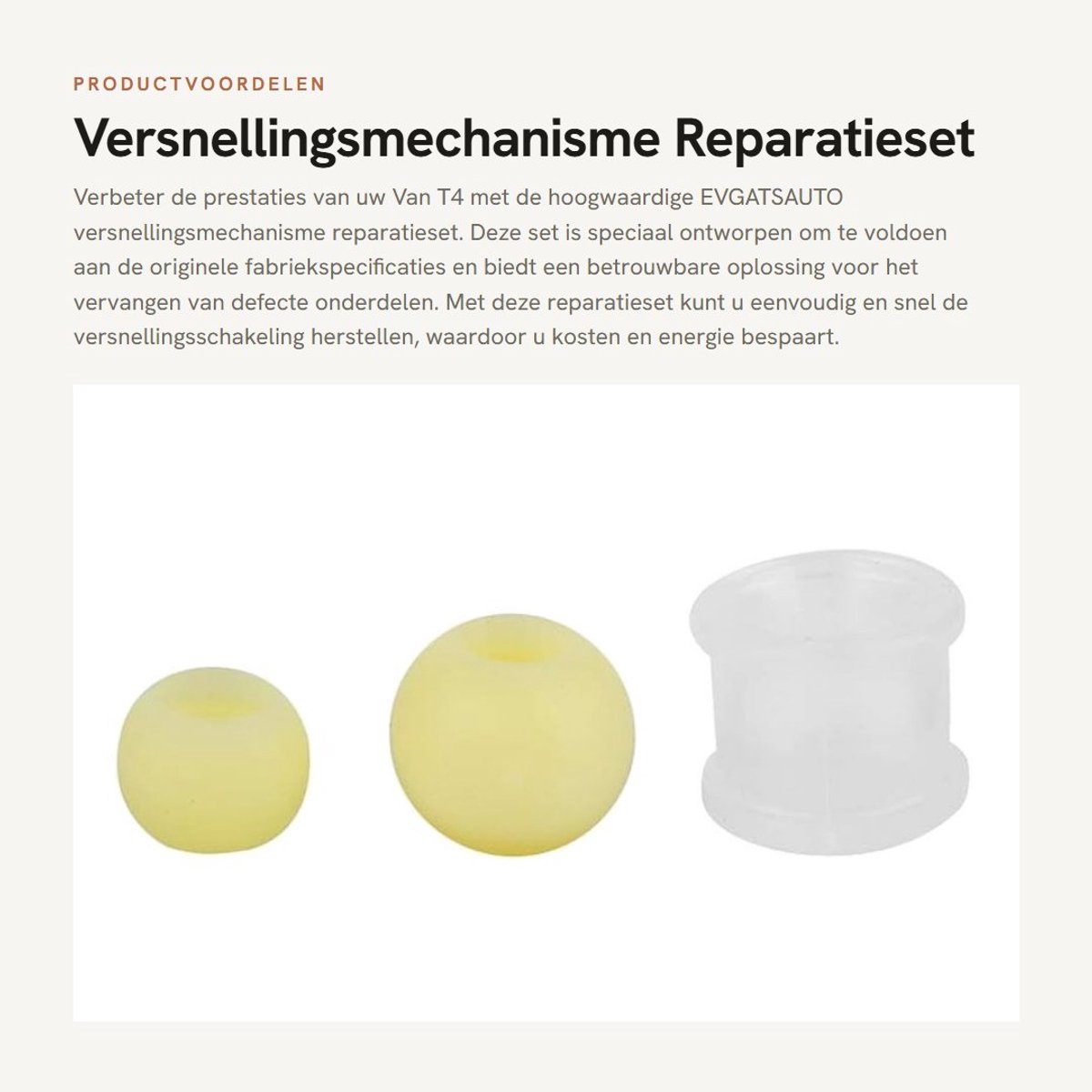Dailygoods- Versnellingspookmechanisme Reparatieset - Geschikt voor Van T4 - 3 Stukken - Materiaal: PC - Eenvoudig te Installeren - OE Nummer 701711166 - Versnellingspook