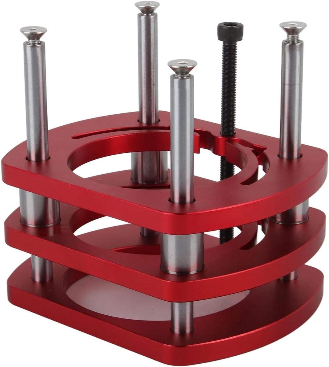 Freestafel Inzetplaat - Houtbewerking Tafel - Precisie Houtwerk - Verstelbare Drukliniaal - Aluminium CNC - Zilver