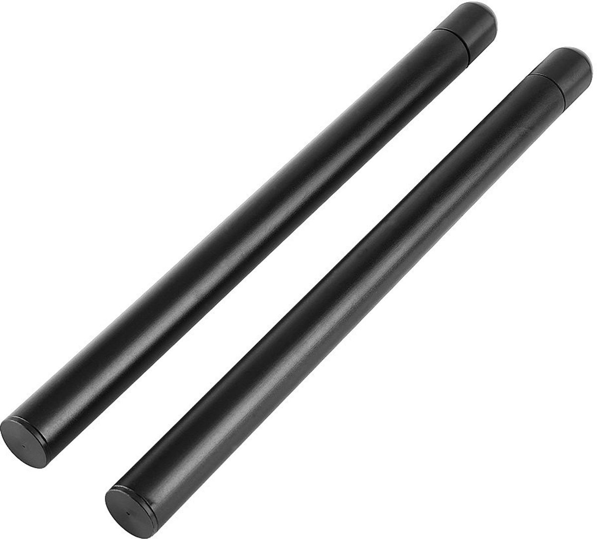 Dailygoods- Stuurbare Buis 300 mm - 1 Paar - Universeel - 22 mm - Aluminium - Zwart/Zilver/Goud - Motorstuur
