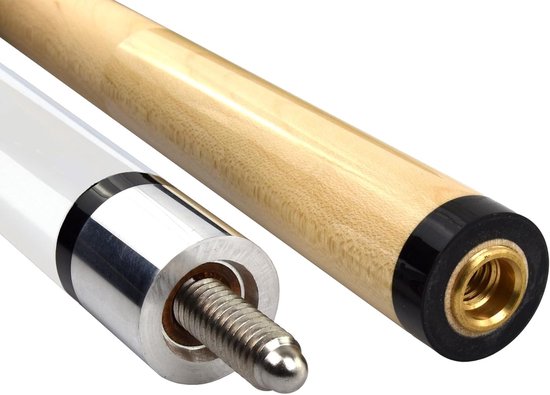 Poolkeu JPS-3 - Biljartkeu Keu - Biljart Spelen - Hoogwaardig Linnen Grip - 147 cm - Wit — afbeelding 3
