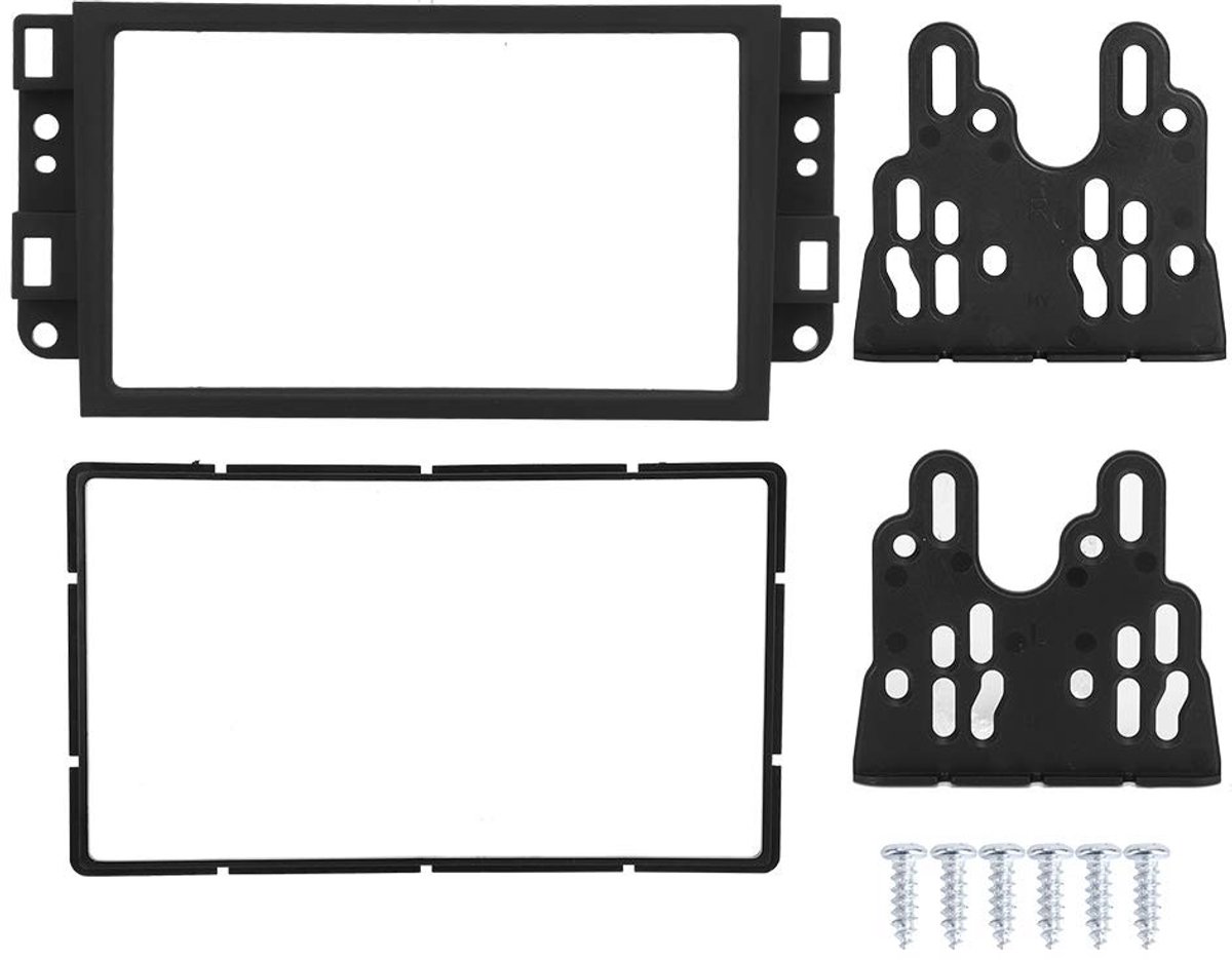 Dailygoods- Fascia Panel - Auto DVD Stereo Radio Beugel - 2 DIN Radio DVD Speler - Hoogwaardige Kunststof - Past voor Aveo/Captiva - Autoradio