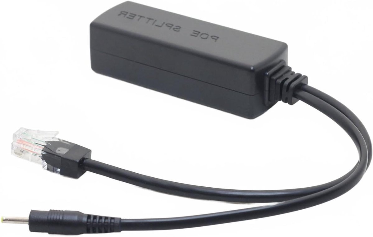 5V Active PoE Splitter 2.5mm x 0.7mm for Reolink E1 (V2), E1 Pro, E1 Zoom, Lumus V2 & Pro, 5V 2.4A Output, Supports 44-57V IEEE 802.3af/at/bt PoE Switches