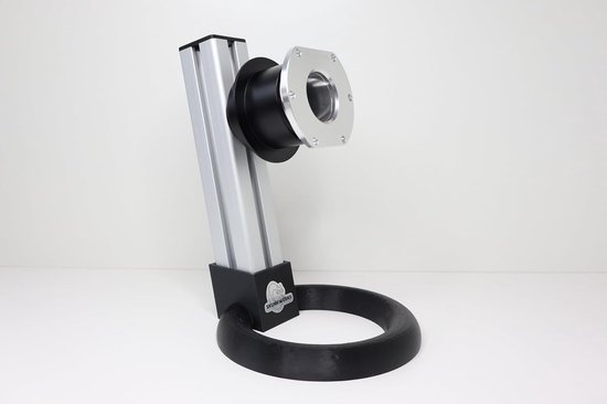 Stuur Display Stand - Stuurhouder Simracing - Stuur Tonen - QR1 Adapter - 35 x 25 x 5 cm - Zwart/Zilver — afbeelding 3