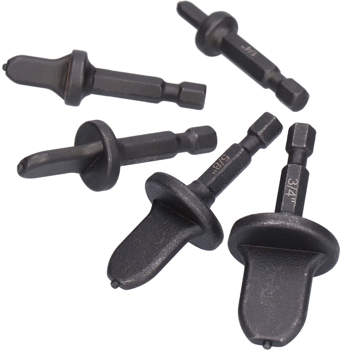 Dailygoods- Buis Expander Set - 5 Stuks - Zeskant Handvat - Koolstofstaal - Uitbreidingsapparaat - Voor Koperen Buis - 3/4 inch/5/8 inch/1/2 inch/3/8 inch - Pijpuitbreider