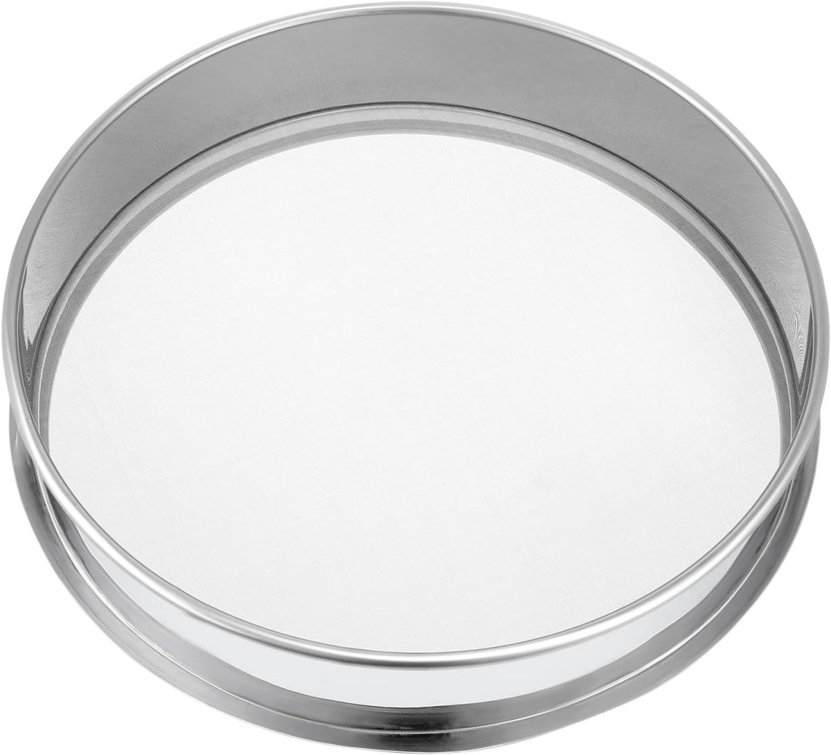 Dailygoods- Zeef 25 cm - Roestvrij Staal - Fijne Mesh - Stapelbaar - Duurzaam - Geschikt voor Kruiden en Pollen - Zeefbak