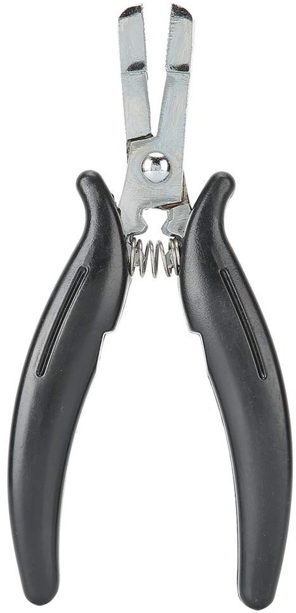 Dailygoods- Haarverlengingstang Professioneel - Tang voor Microringen - Kralen - Haarverlengingsgereedschap - Zwart - Duurzaam materiaal - Haarverlengingsset