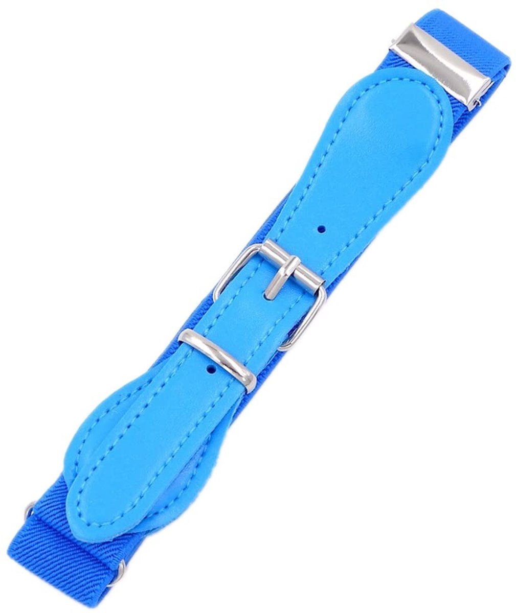 Dailygoods- Elastische Riem Verstelbaar - Kinderriem Jongens/Meisjes - Casual Riem - Leer/Metaal - Lengte 30-65cm - Breedte 2,5cm