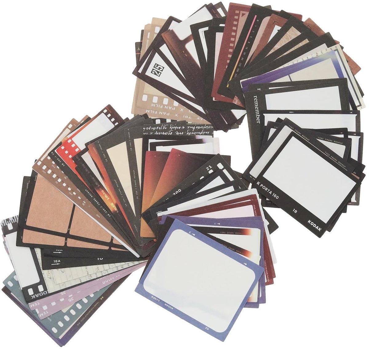 Dailygoods- Patroonpapier Retro - 100 Vellen - Vintage Film - Decoratief Papier - Creatieve Projecten - Duurzaam Kraftpapier