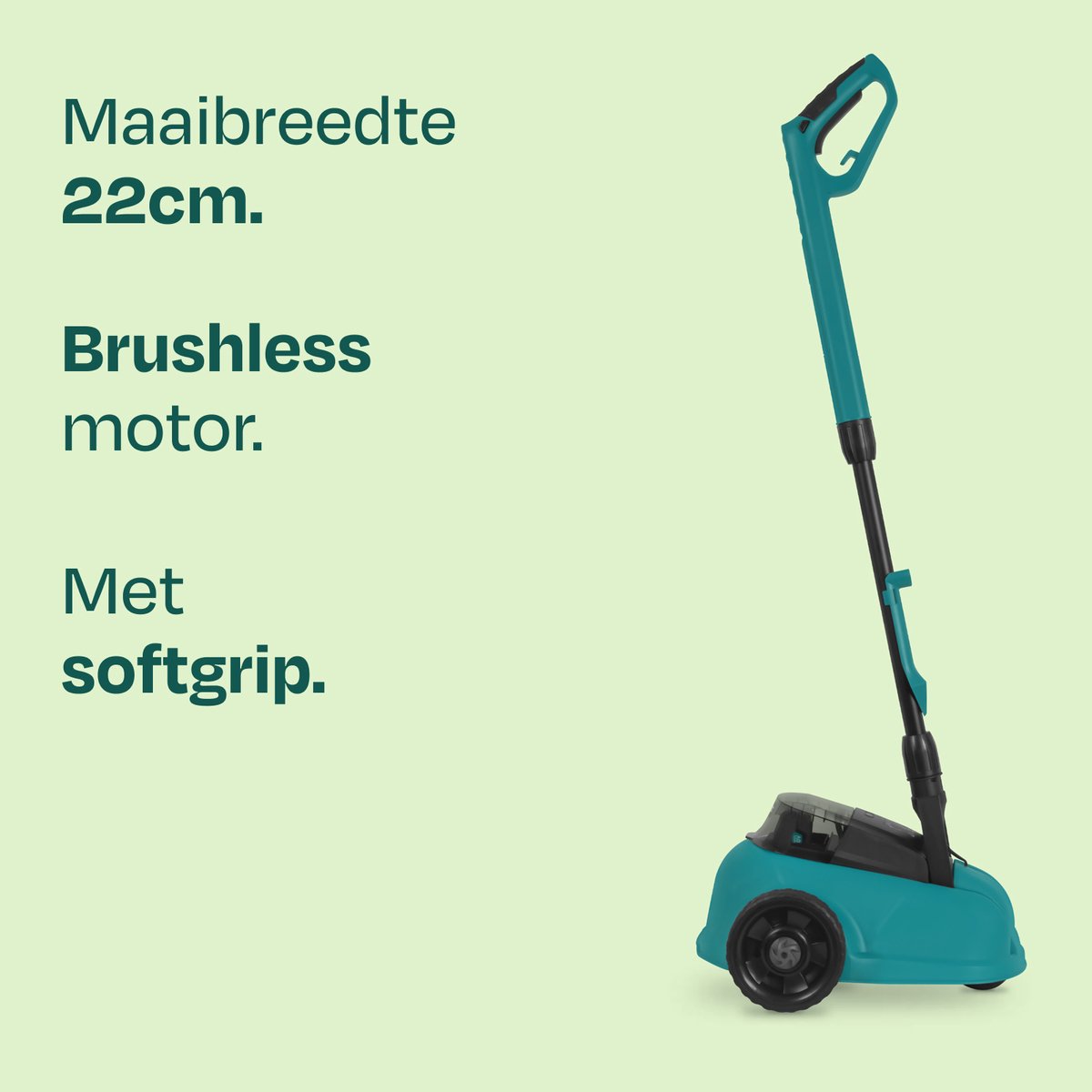 VONROC Mini Elektrische Grasmaaier 20V – 22 cm – Maaien en mulchen in één - Drie instelbare maaihoogtes: 30mm, 40mm, 50mm –- Incl. reinigingstool - Incl. 4.0Ah Accu en lader – foto 7