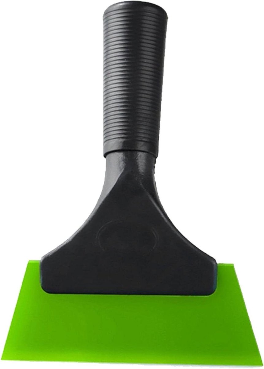 Raamwisser Set - Glasreiniger Tool - Streeploos Reinigen - Zachte Rubberen Schraper - 18.5 cm Blad - Groen
