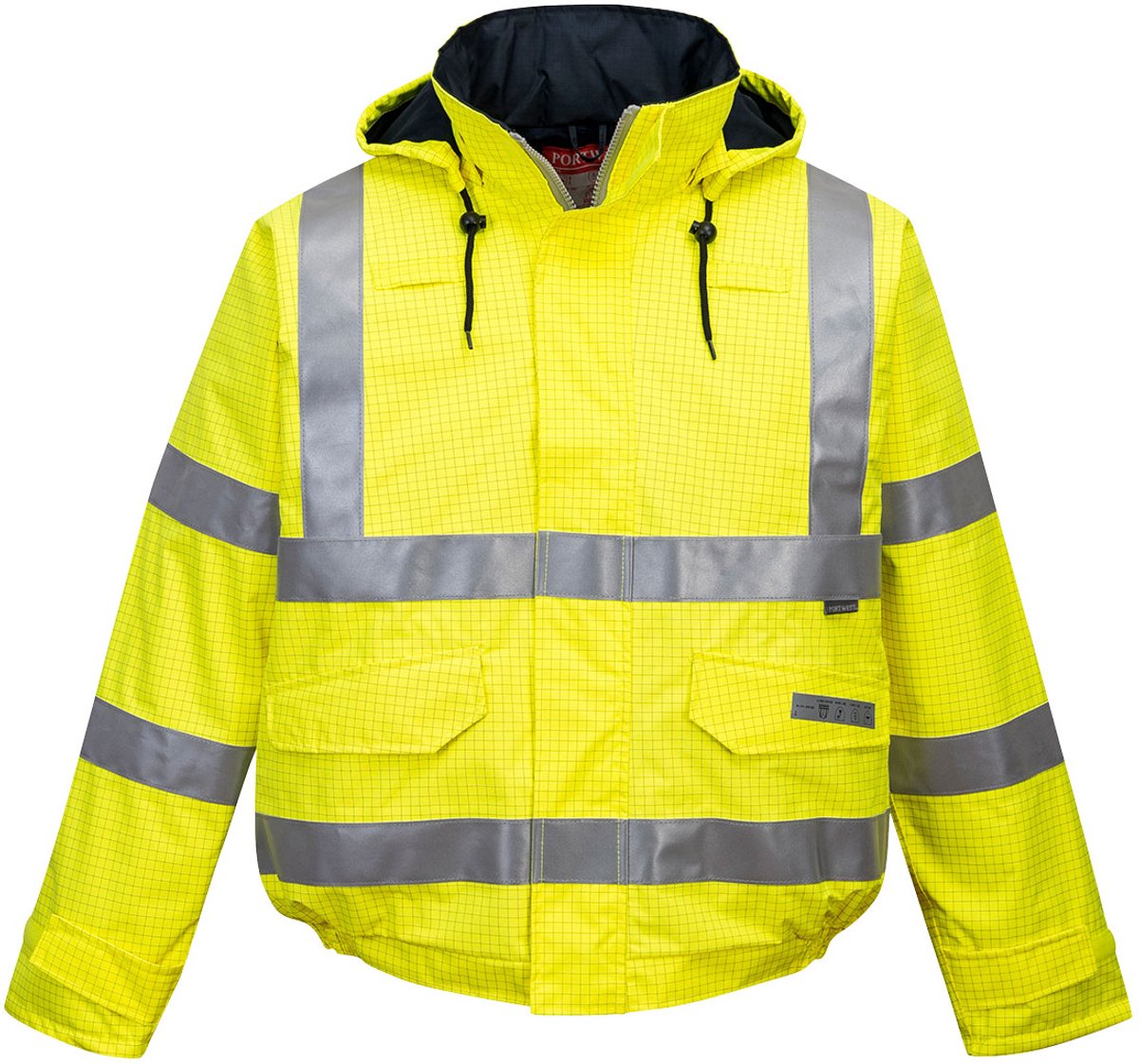 Portwest Bizflame Rain Hi-Vis Antistatic FR Bomberjack S773 Geel