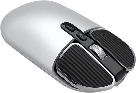 Draadloze Muis 2.4GHz – Oplaadbare Silent Computer Muis, Ultra Dun ...