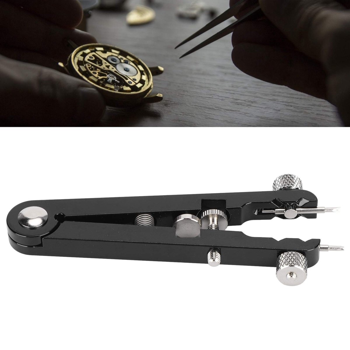Dailygoods- Horloge Band Tool Professionele Reparatie - Horloge Band Inkorter - Horloge Gereedschap Set - Duurzaam Aluminium - Klein en Draagbaar - Eenvoudig in Gebruik