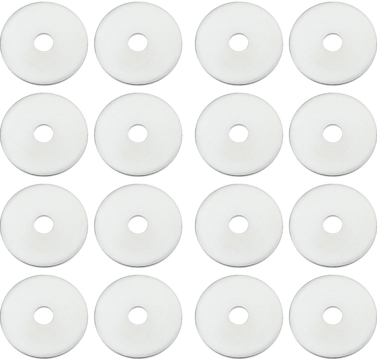 Dailygoods- Stalen Ringen 100 Stuks - M6 x 30 mm - Verzinkt Staal - Roestpreventie - Bevestigingsclips - Precieze Pasvorm - Bevestigingsringen