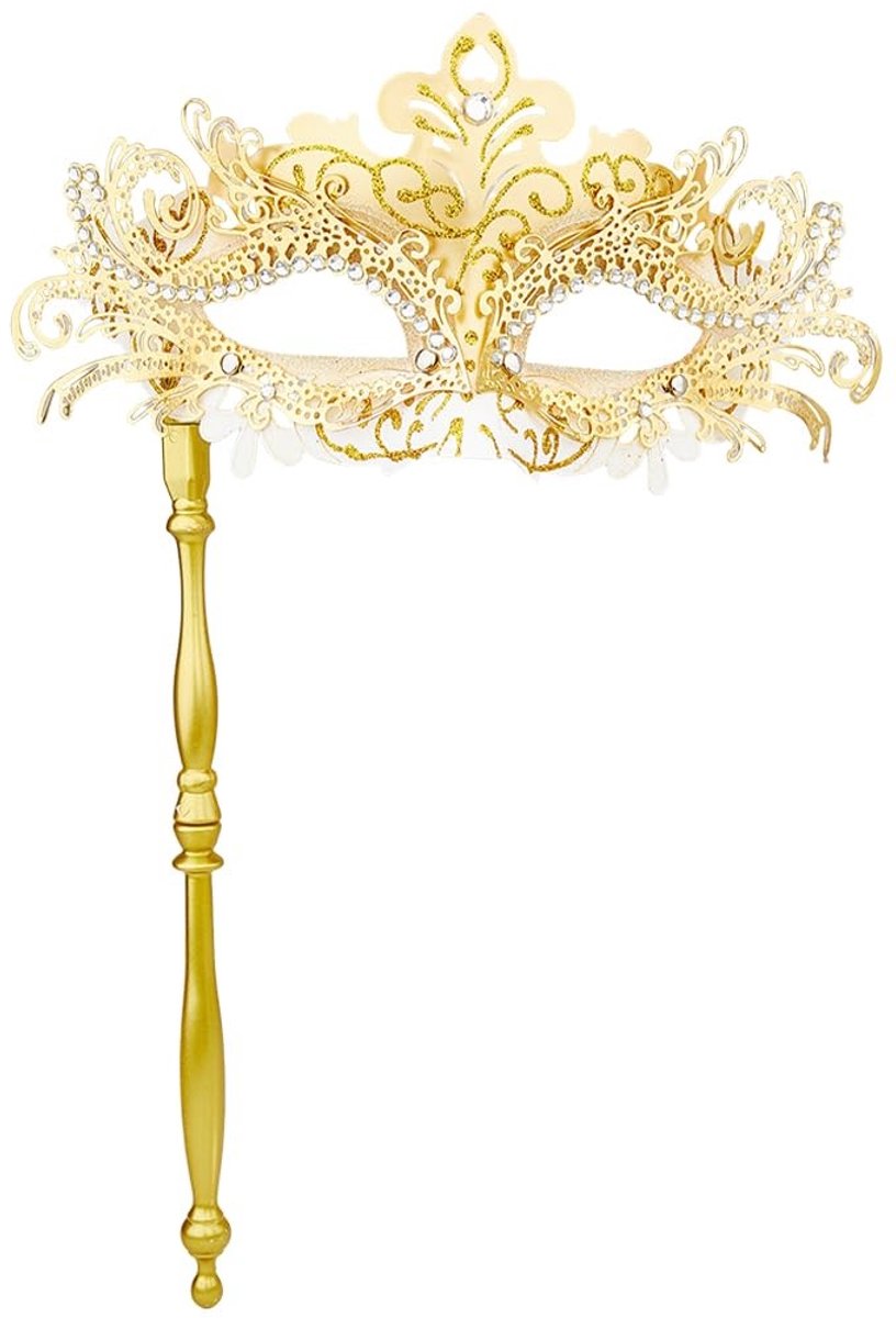 Dailygoods- Maskerade Masker Gouden Uiterlijk - Venetiaanse Masker - Feest Masker - Halloween Accessoire - Carnaval Kostuum - Creatief Ontwerp - Feestmasker
