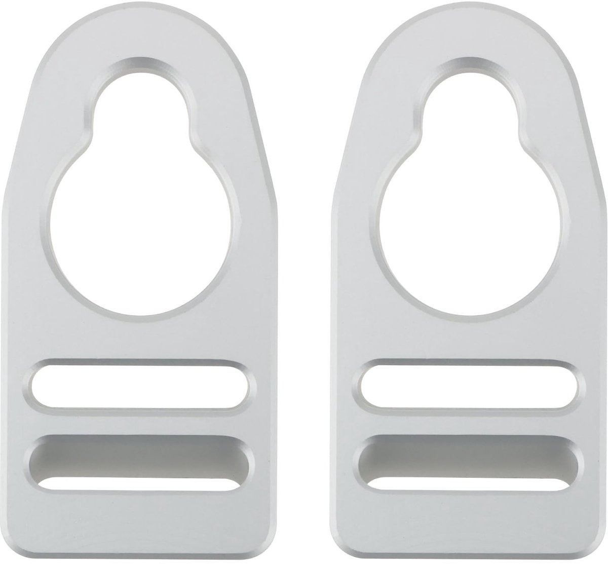 Dailygoods- Kajak Clips Aluminium - 2 Stuks - Compatibel met Lifetime/Emotion - Voor Riemen 22-24 mm - Zilveren Gesp - Schokbestendig - Zitriem Clips