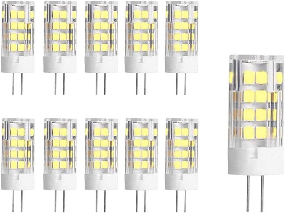 Ledlampen G4 - Energiezuinig licht - Huis verlichten - Keramische behuizing - 10 stuks - Koud wit