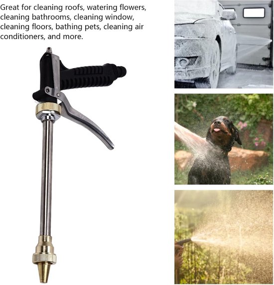 Allecto - Draagbare Hogedrukreiniger - Elektrisch - Krachtige reiniging - 12V 100W - Voor auto en tuin - Ideaal voor fietsen - Geschikt voor versch... van Allecto — afbeelding 2