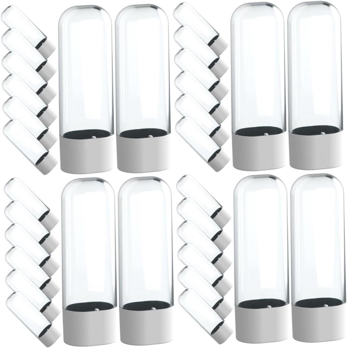 Elektrische Tandenborstel Doppen - Opzetborstelhoezen Tandenborstel Beschermers - Reizen Mondhygiëne - Herbruikbaar Kunststof - 9.10x2.60x2.00CM - Transparant