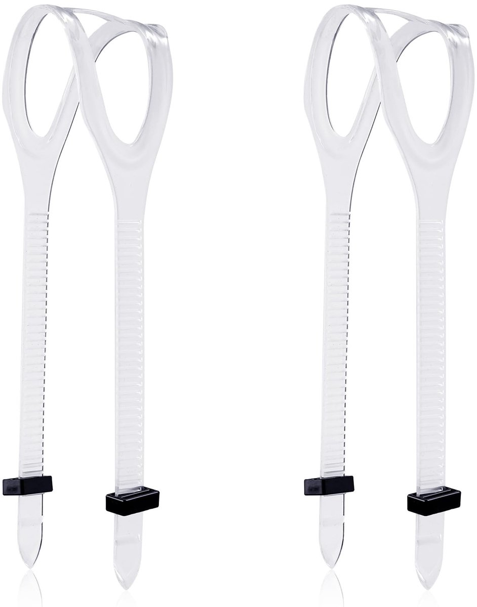 Dailygoods- Duikmaskerband Vervangend - 2 Stuks - Universele Siliconen Maskerband - Duikmaskerbanden - Snorkelmaskerbanden - 55x1,8 cm - Snorkelband
