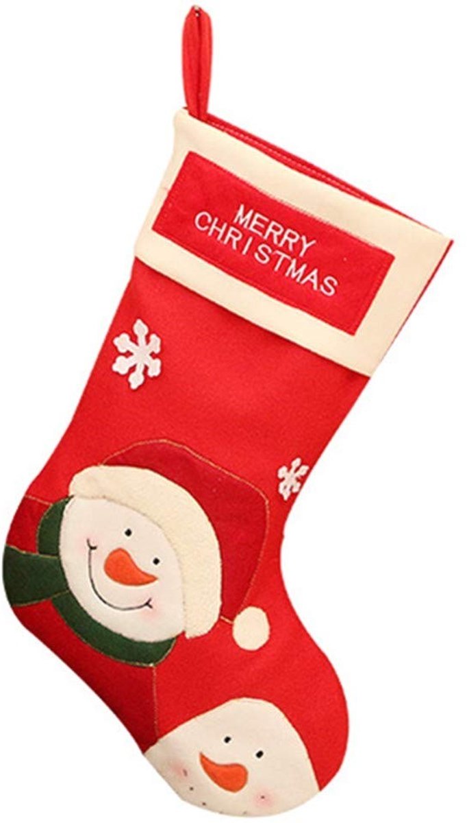 Dailygoods- Kerstkous 45 cm - Set met 3 kerstman/sneeuwman/rendier - Hoogwaardig vilt - Geborduurd - Perfect voor haarddecoratie - Kerstdecoratie