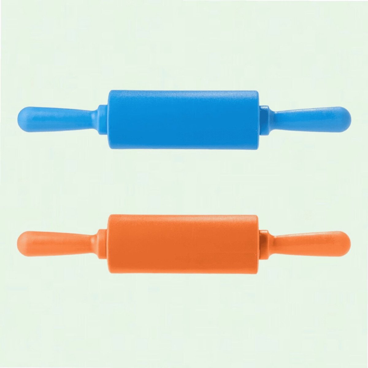 Set van 2 mini siliconen deegrollers voor kinderen
