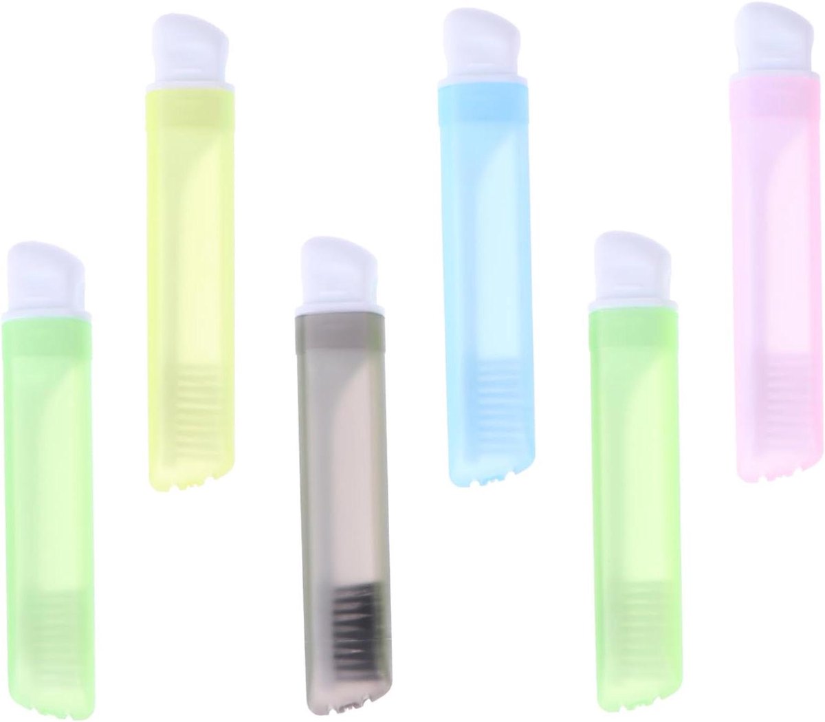 Opvouwbare Tandenborstel - Reis Tandenborstelset - Hygiënisch Reizen - Ergonomisch Ontwerp - 6 Stuks - Willekeurige Kleur